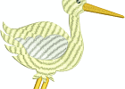 Stork and Baby 002 8inch